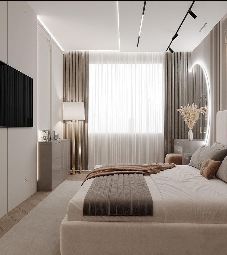 Bedroom Decor With Natural Lights Choice