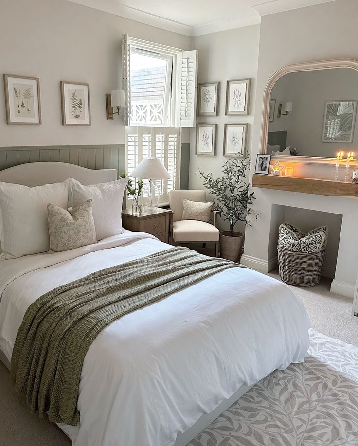 Elegant small bedroom refresh idea