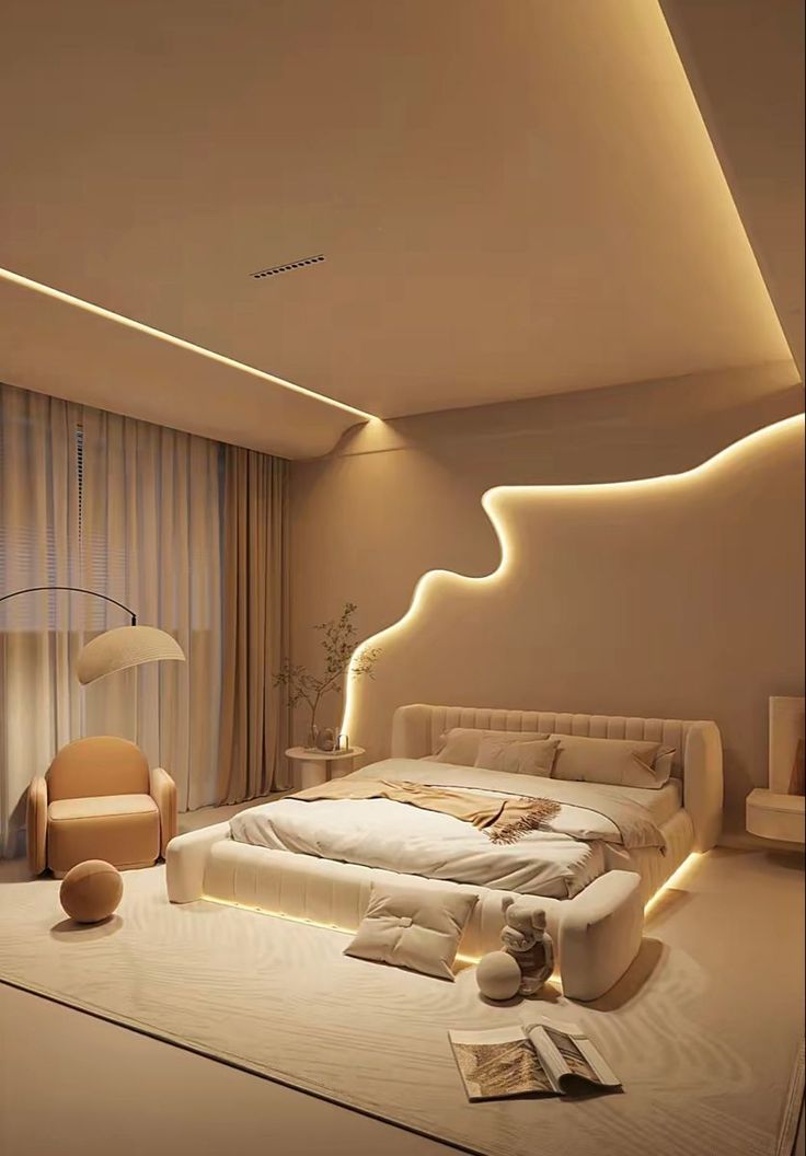 Unique Bedroom Lighting Style