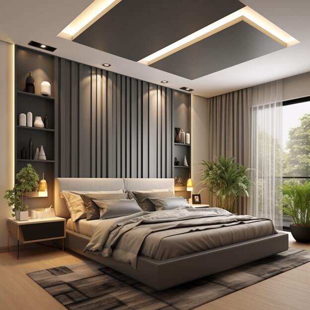 bedroom false ceiling style
