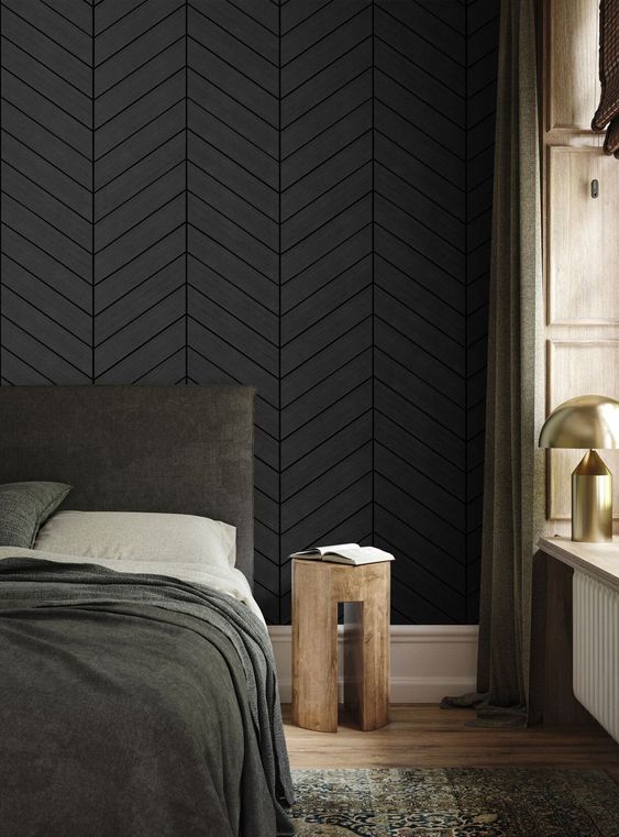 black accent walls for room