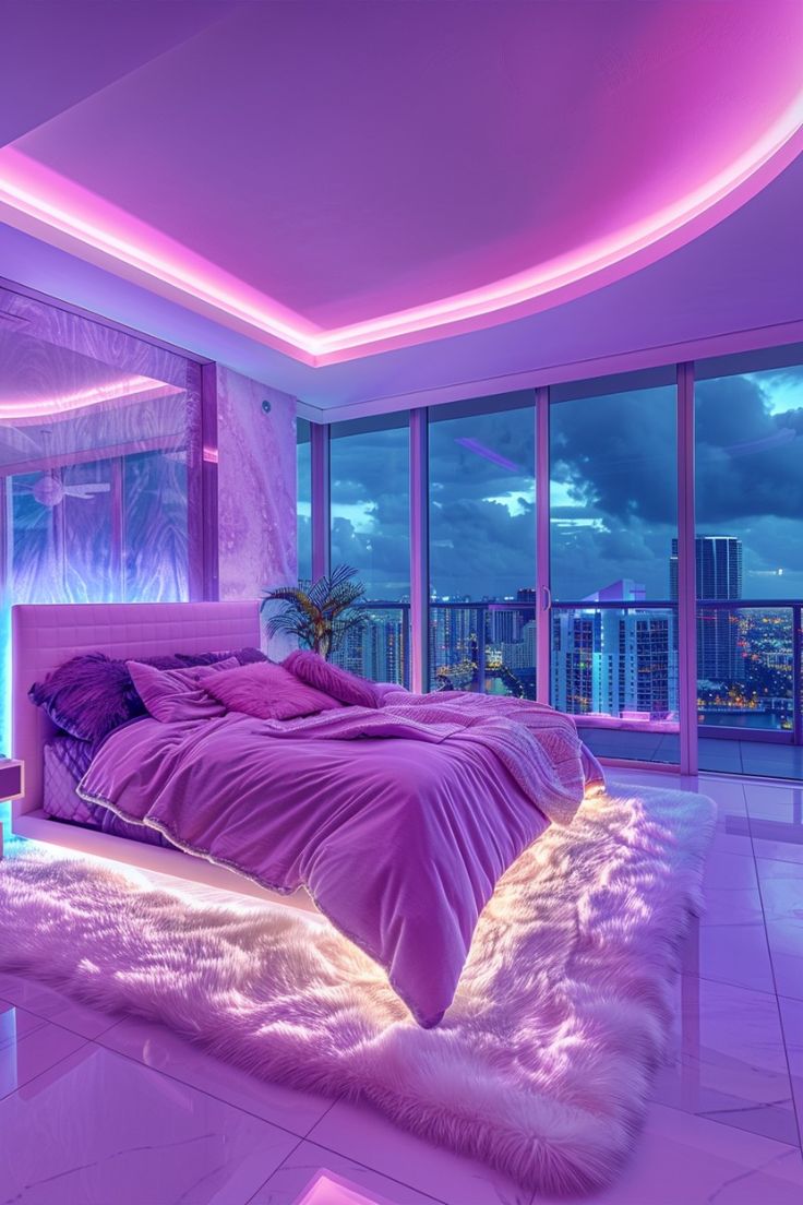 chic vibrant bedroom decor