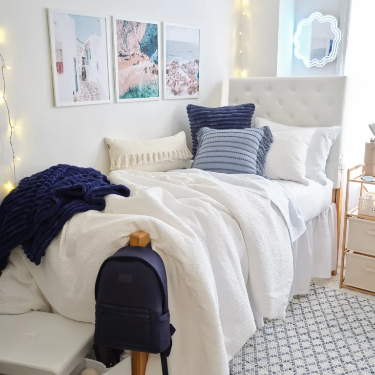 coastal pretty dorm room