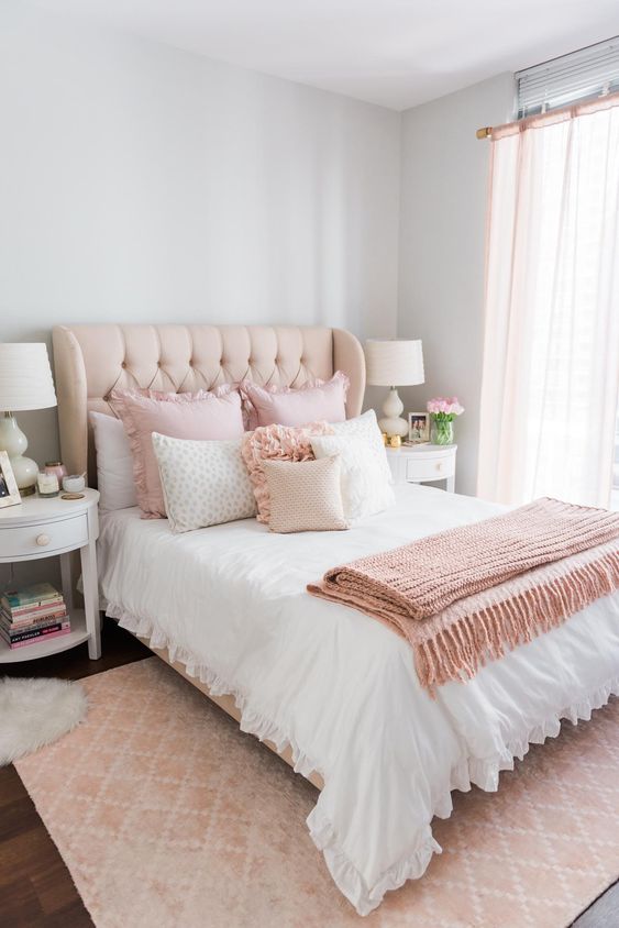 cozy feminine bedroom