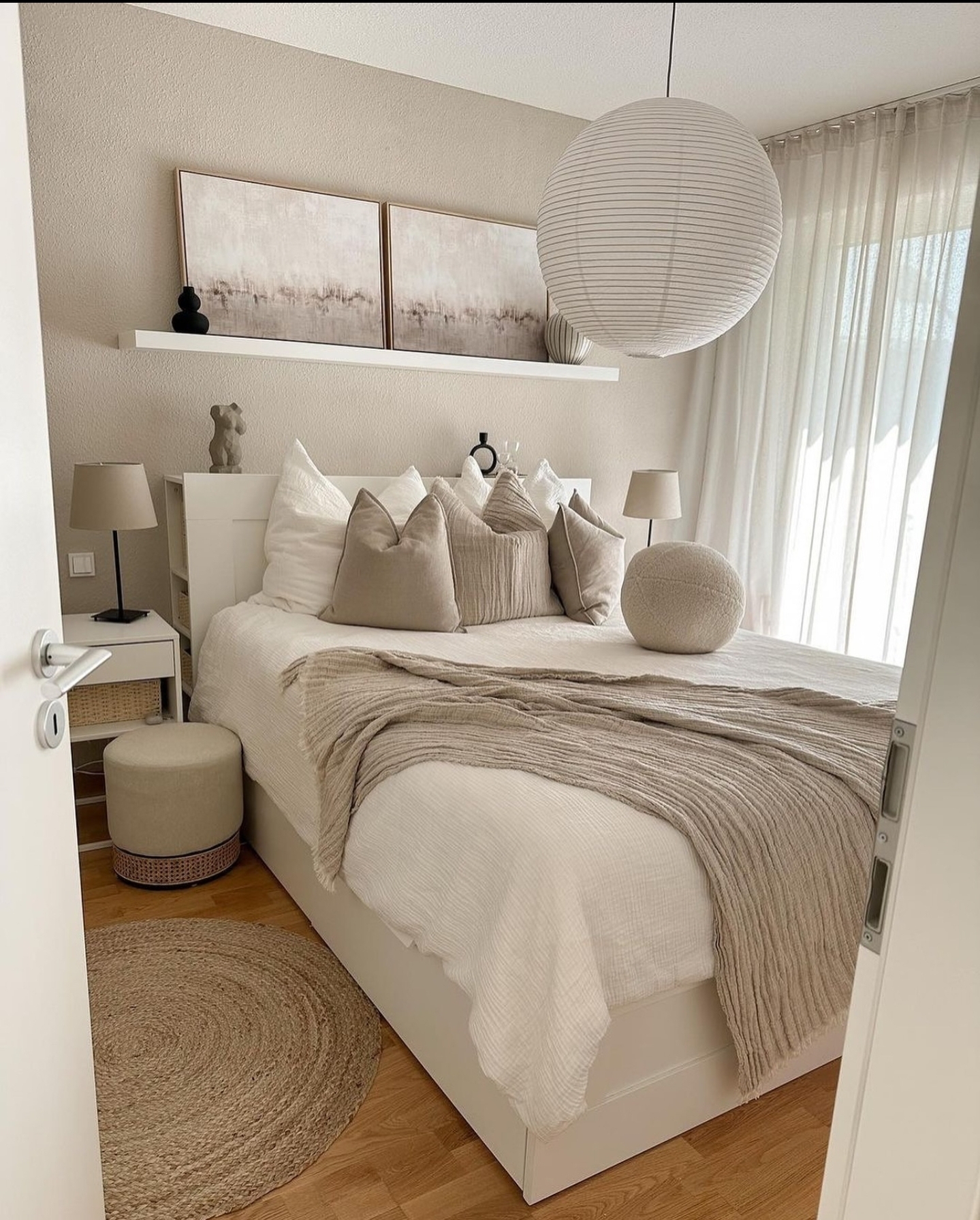 cozy neutral bedroom