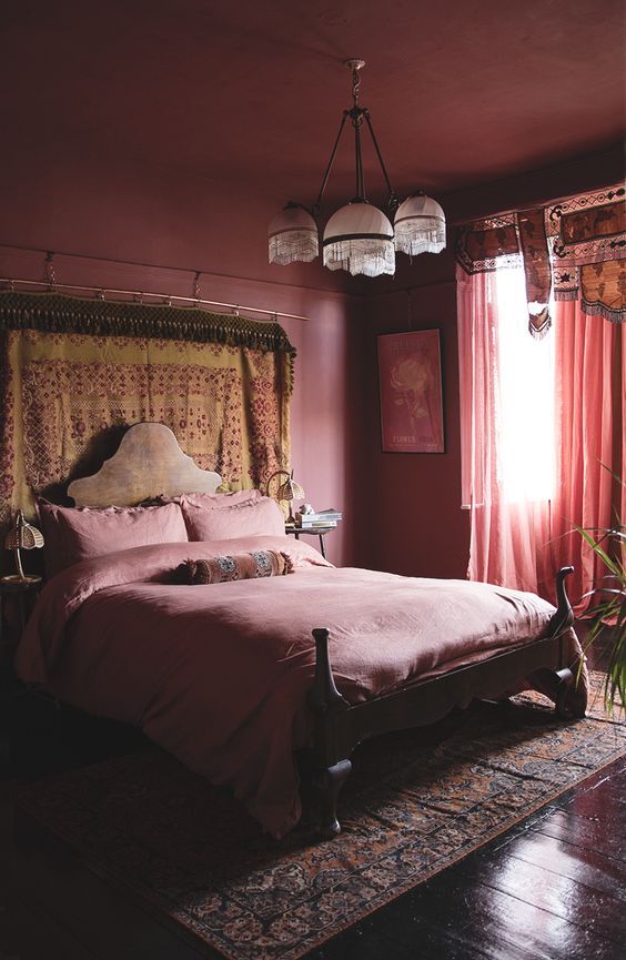 dark feminine bedroom decor