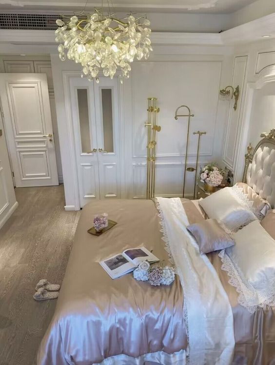 luxury feminine bedroom