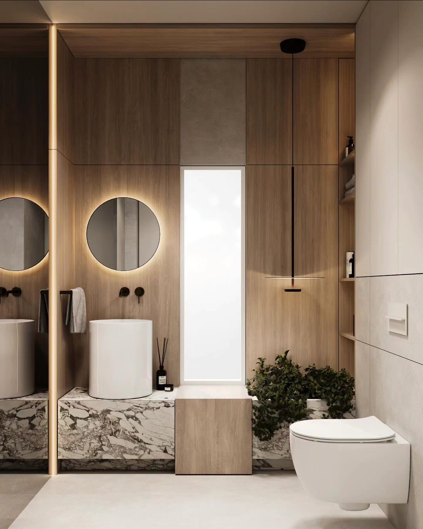 small bathroom decor style