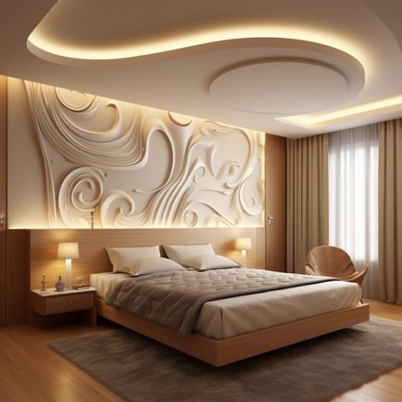 stylish bedroom false ceiling design