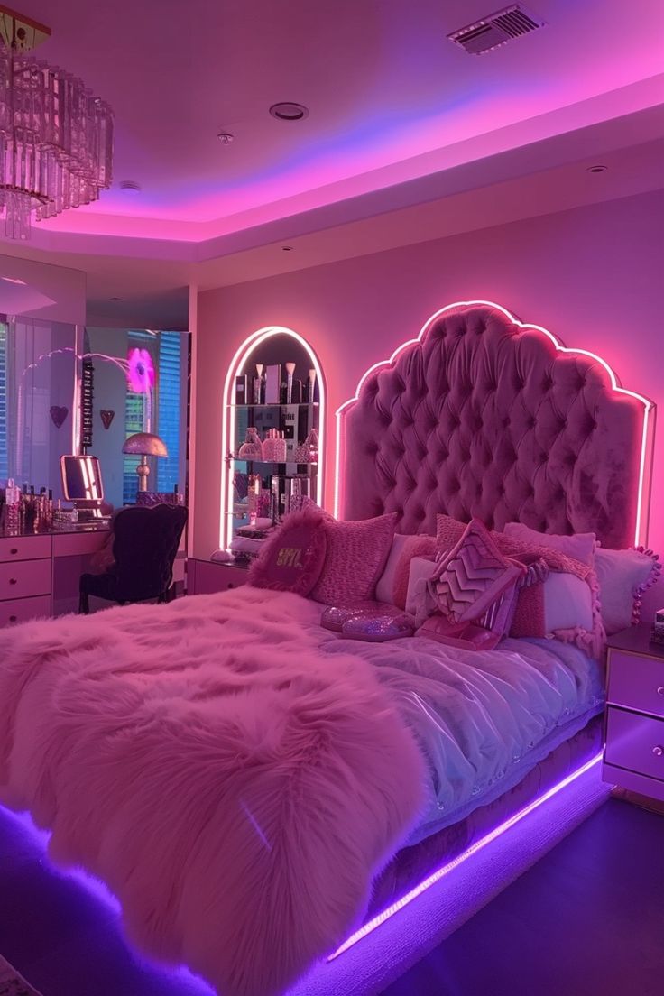 vibrant chic bedroom