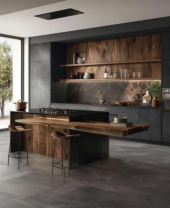 wooden design kitchen