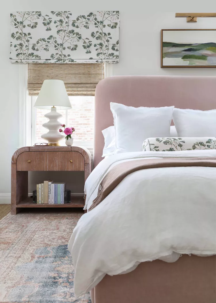 Green and pink color scheme