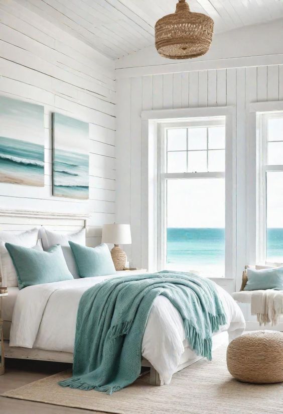 beachside modern coastal bedroom
