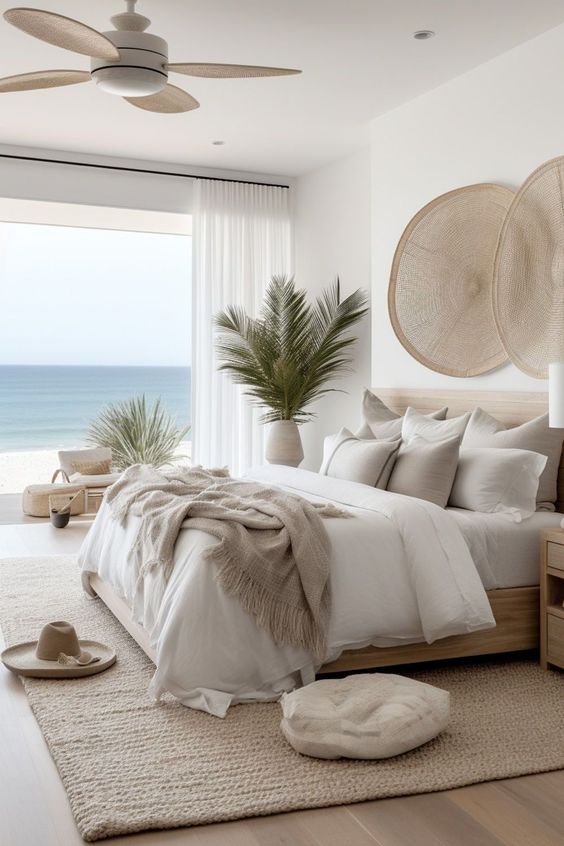 beautiful modern coastal bedroom