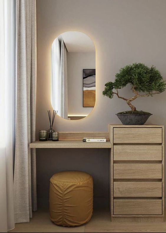 built dressing table design