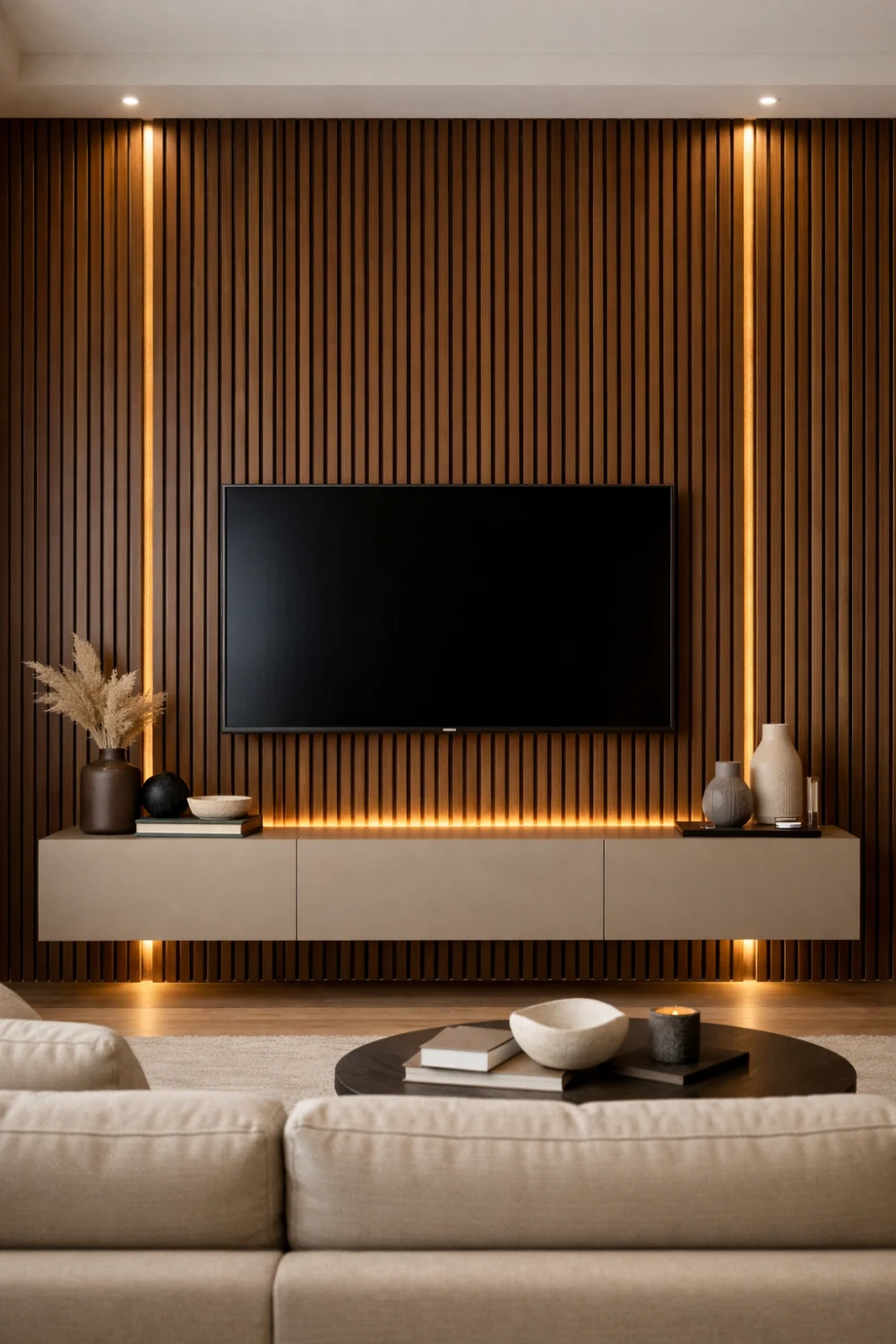 clean tv wall