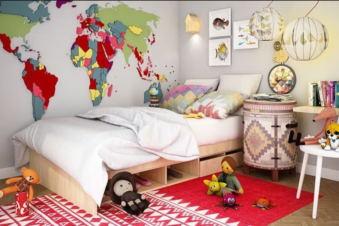 colorful kids bedroom