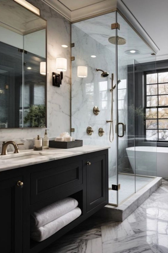 elegant farmhouse bathroom design