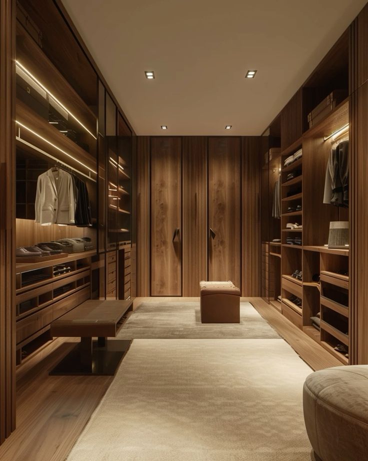 luxurious walk in closet design