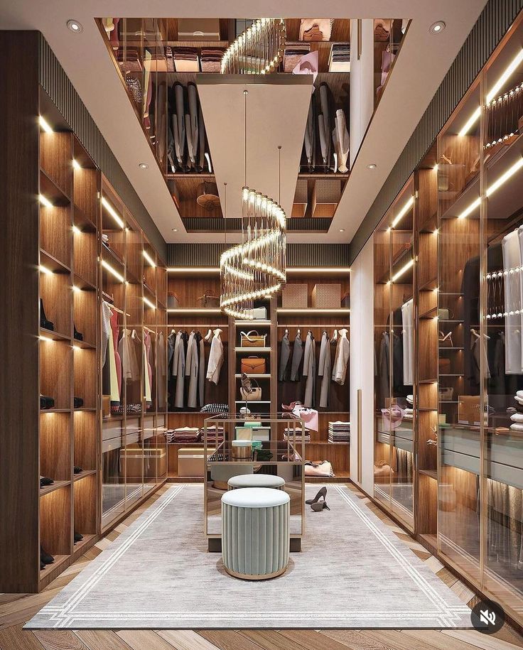 luxury walk in closet design