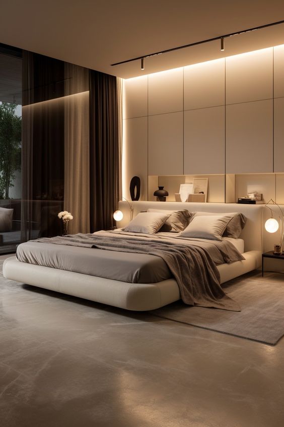 modern aesthetic bedroom