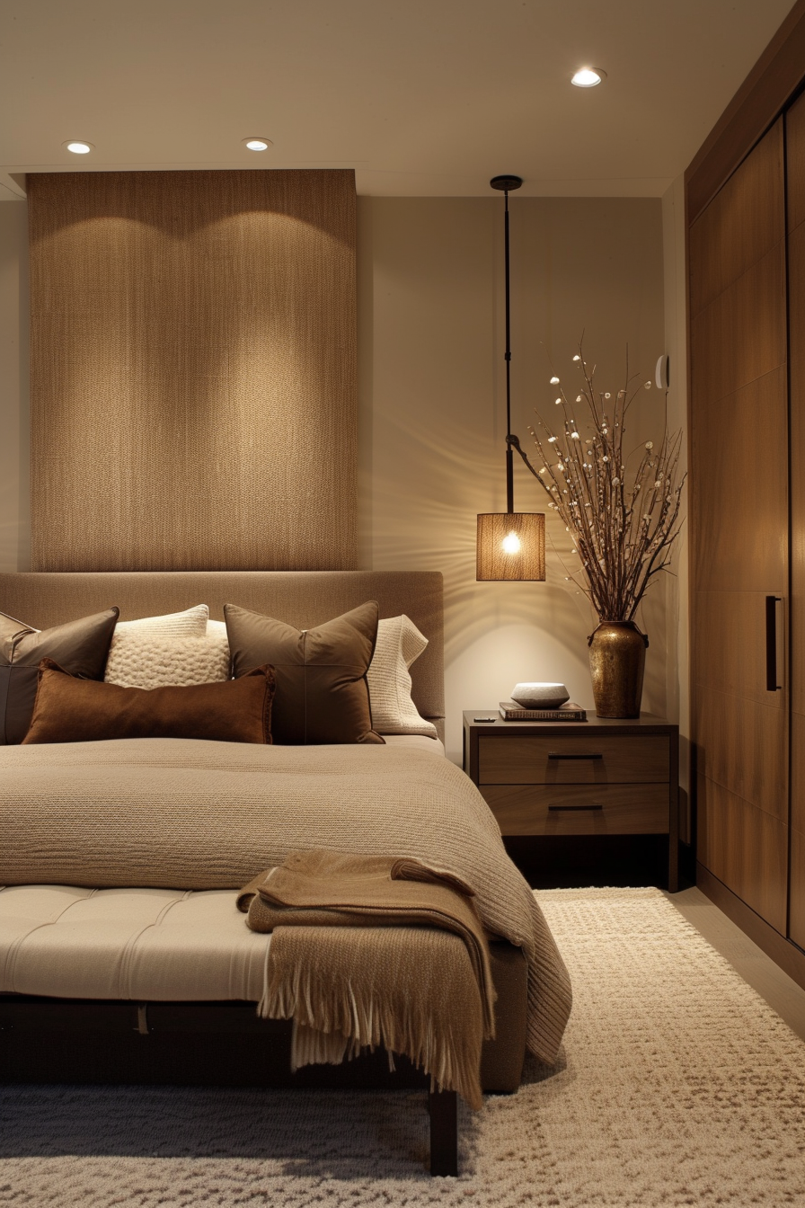 modern earthy bedroom decor