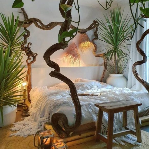 simple forest theme bedroom