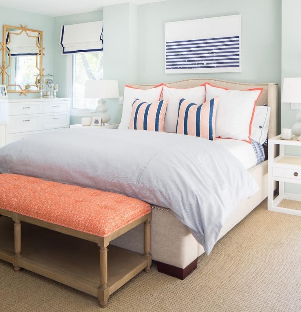 trendy coastal bedroom decor