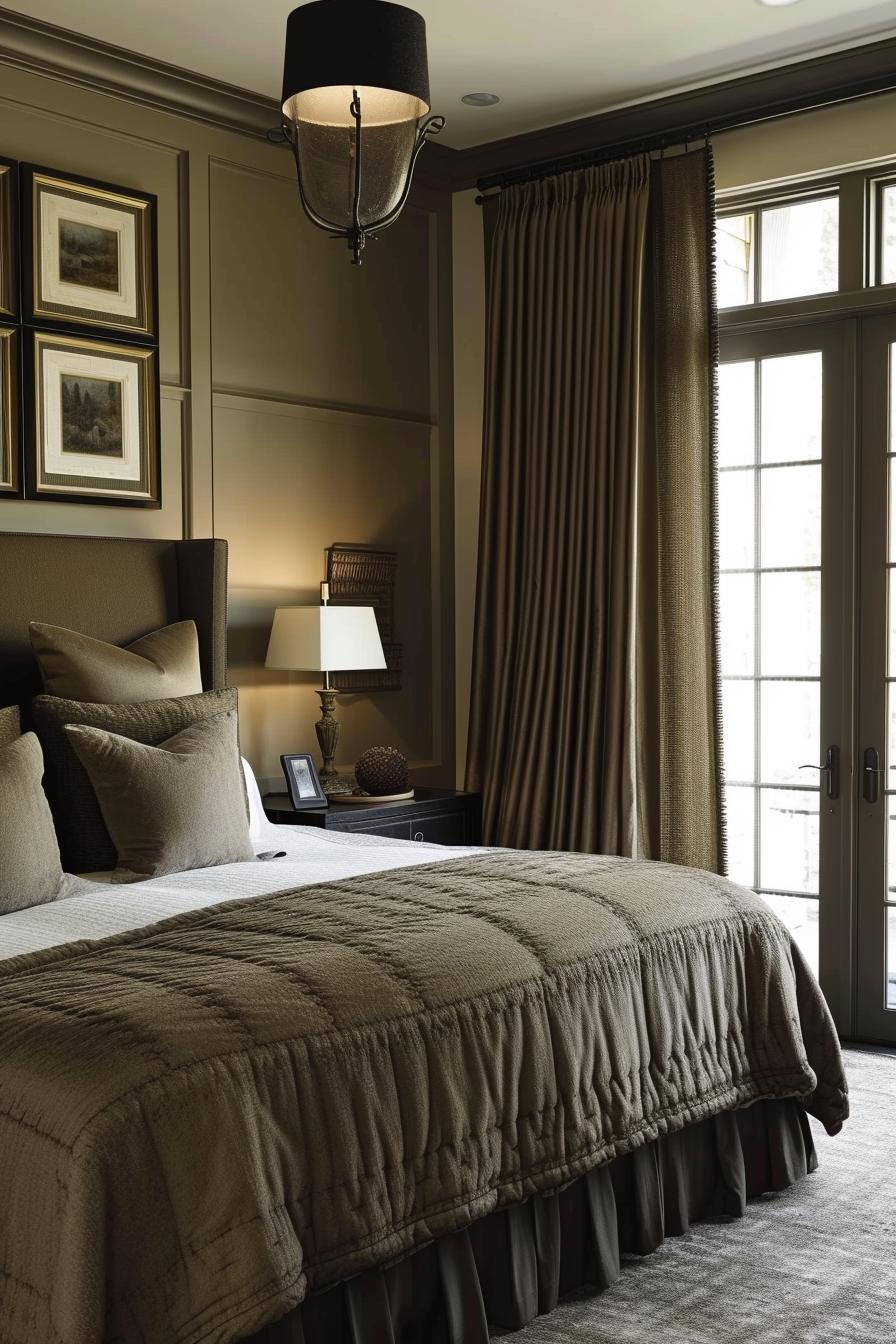 ultra luxury earthy bedroom