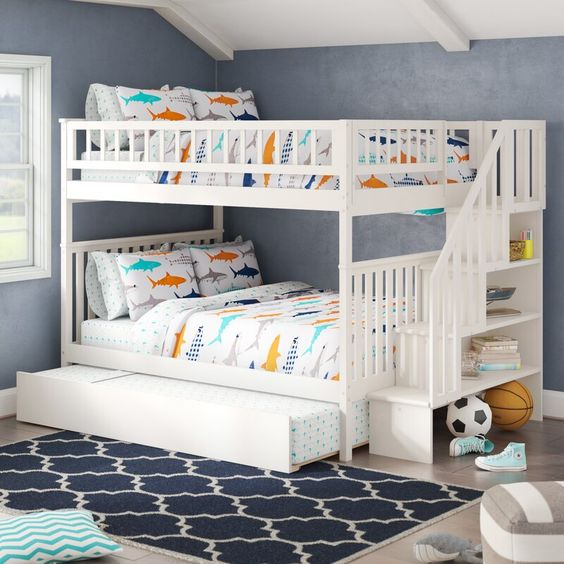 unique shared bedroom for kids