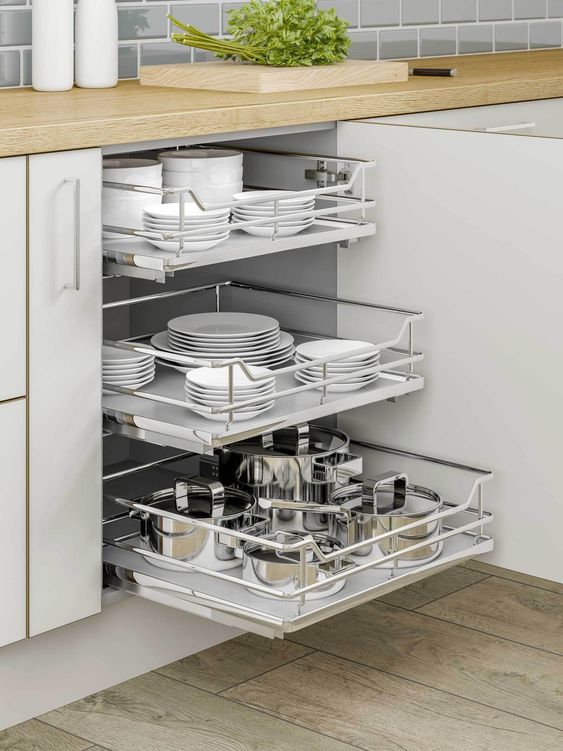 Small Kitchen Storage for plates