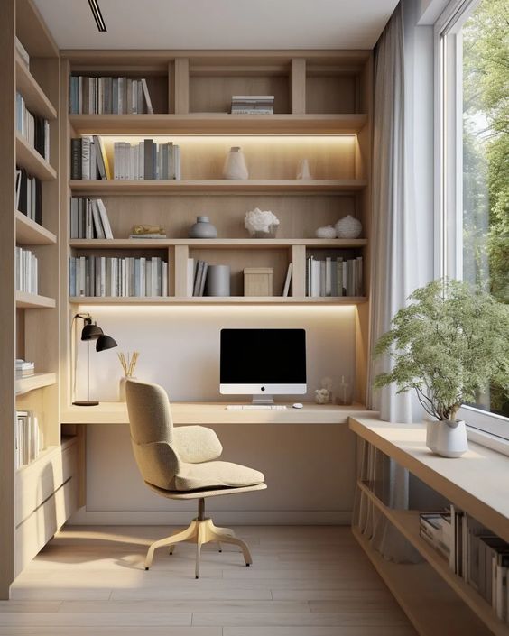 cozy home office idea