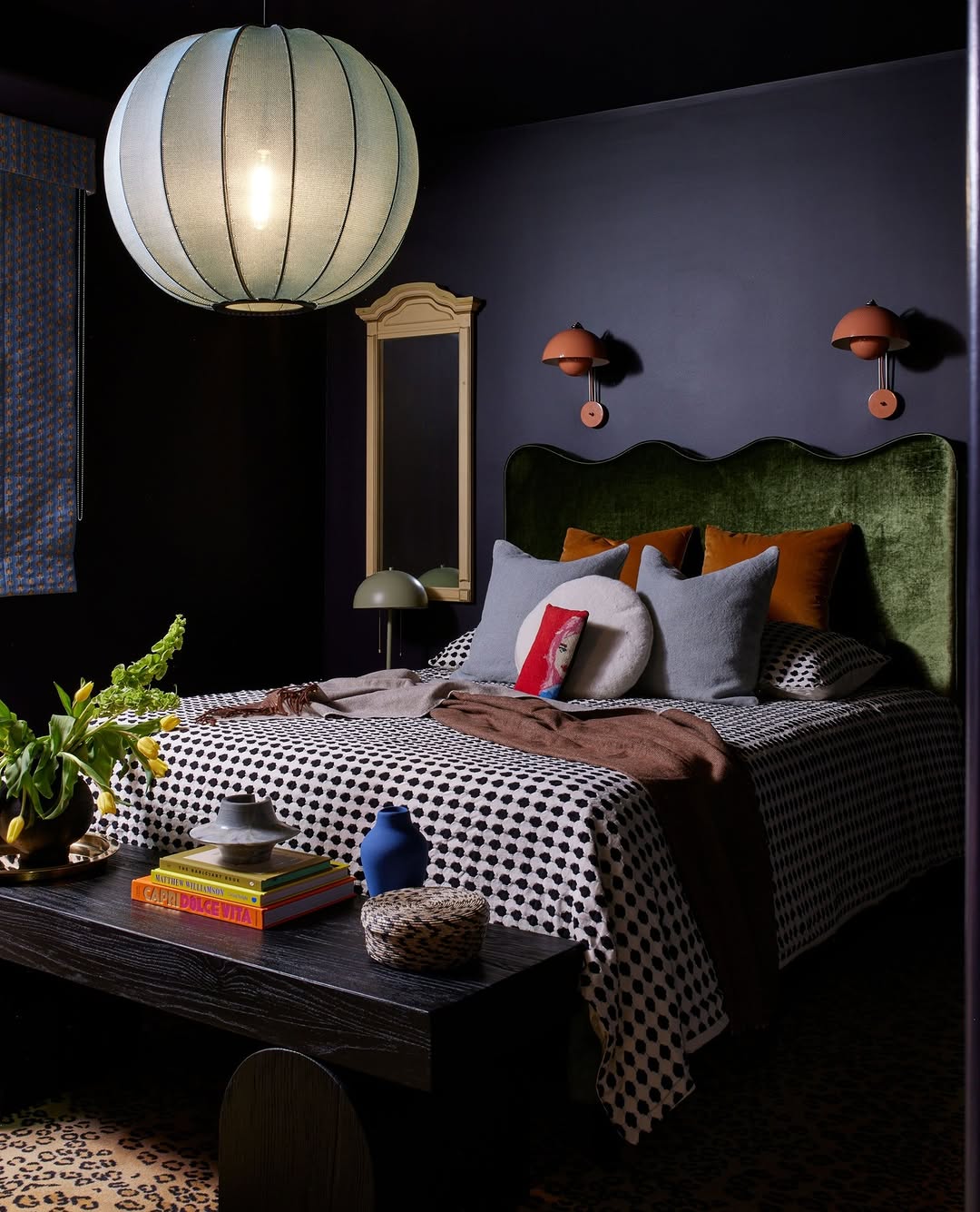 dark feminine bedroom