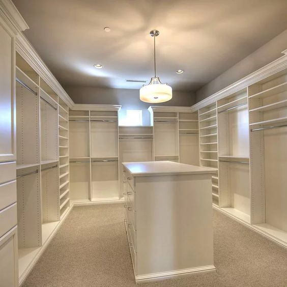 empty master closet design