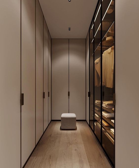 impressive small walk in closet design