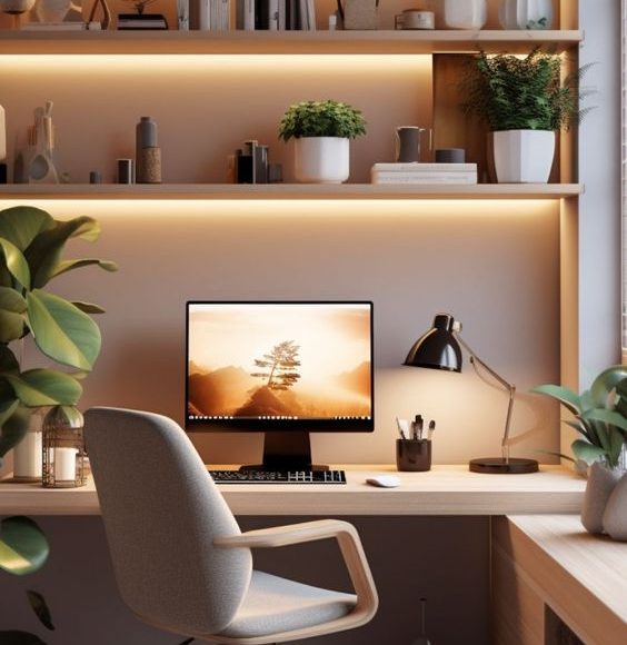 lovely small office decor