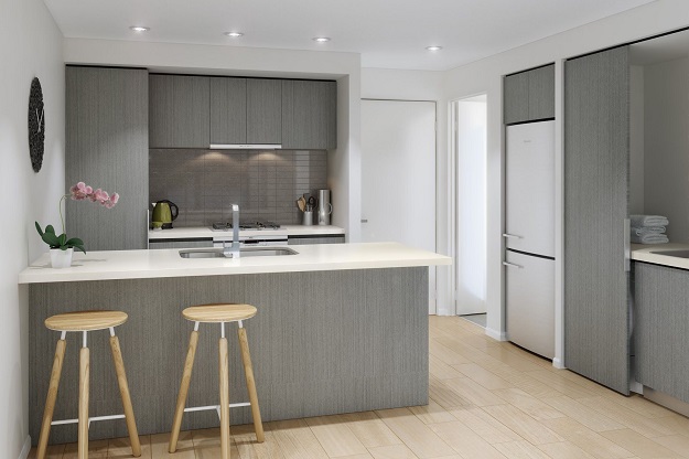 minimalist modern small kitchen