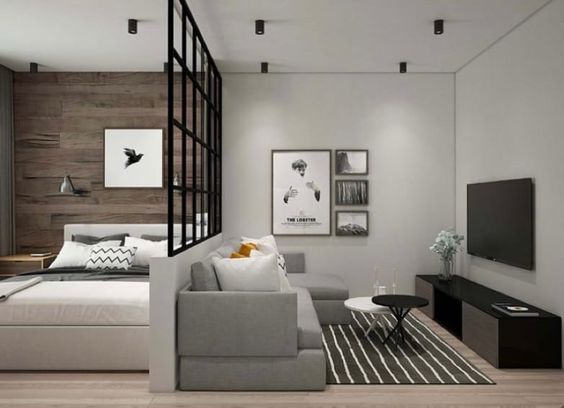minimalist modern studio apartment