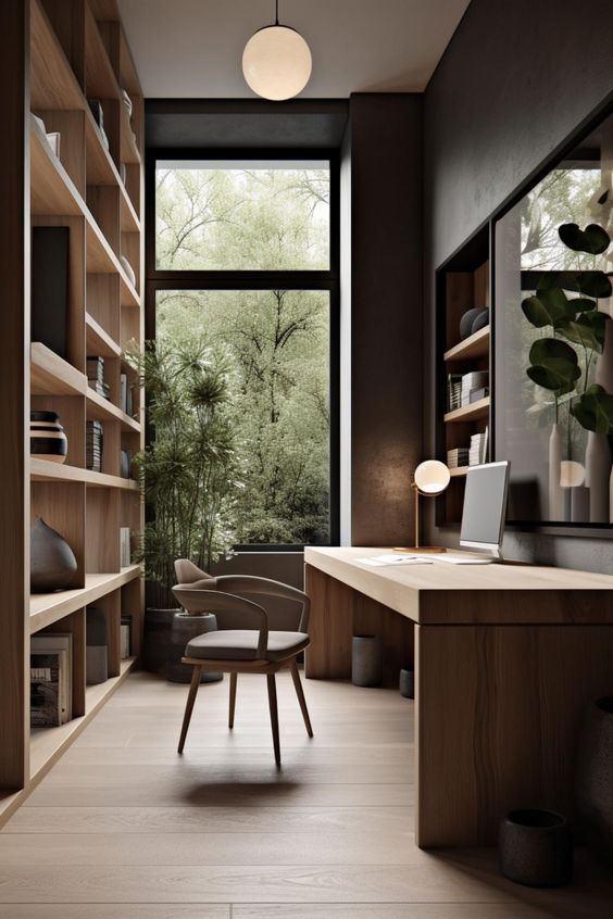 modern and expensive small home office