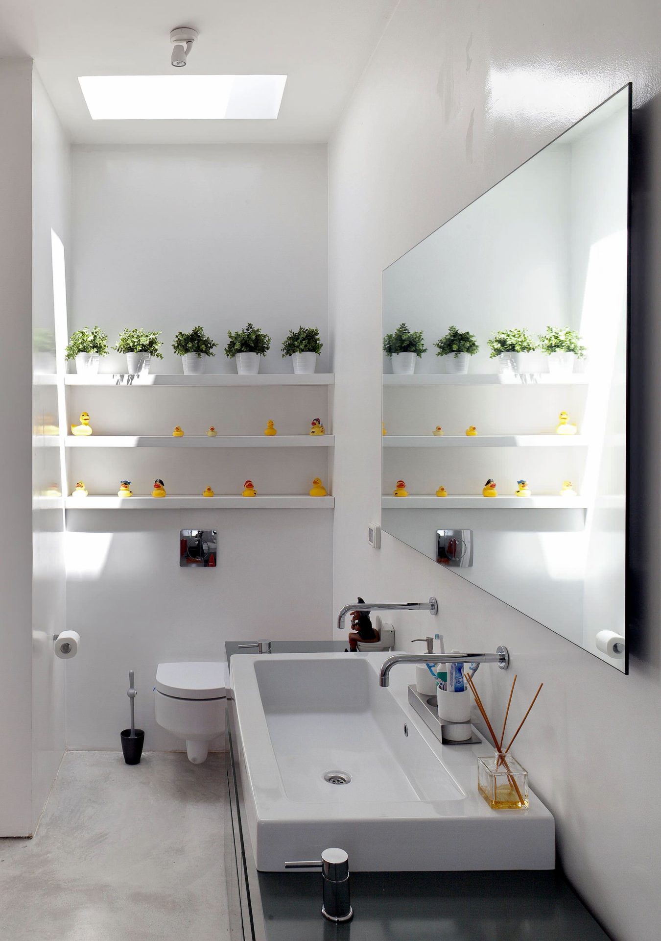 modern girly bathroom