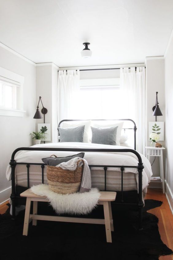 narrow bedroom idea