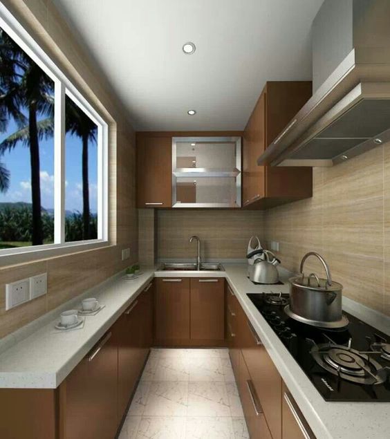 narrow kitchen decor