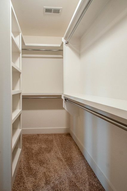 narrow walk in closet design