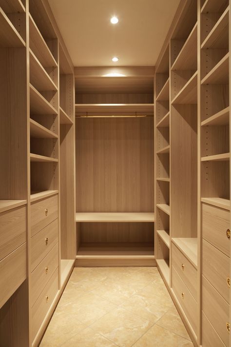 organized small master closet