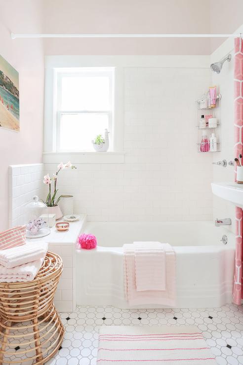 pink girly bathroom