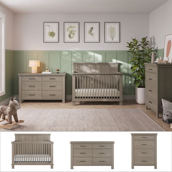 retro nursery room design