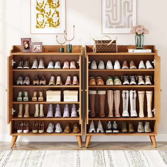 short shoe storage closet