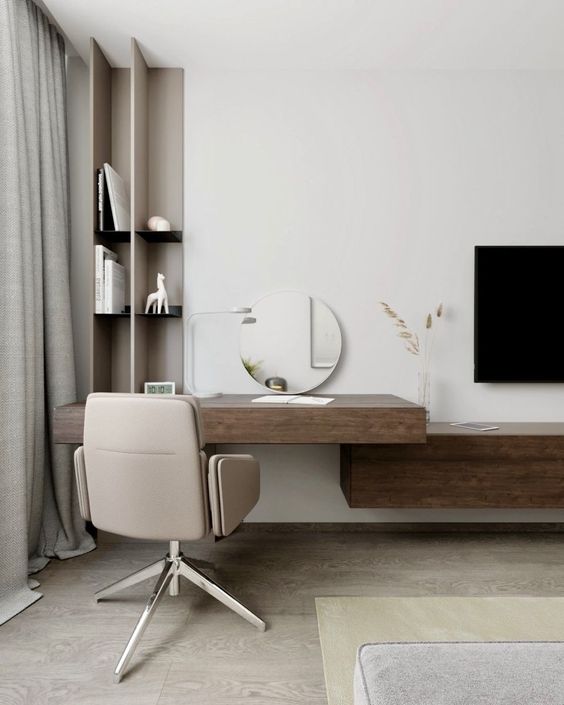 simple and stylish study desk design