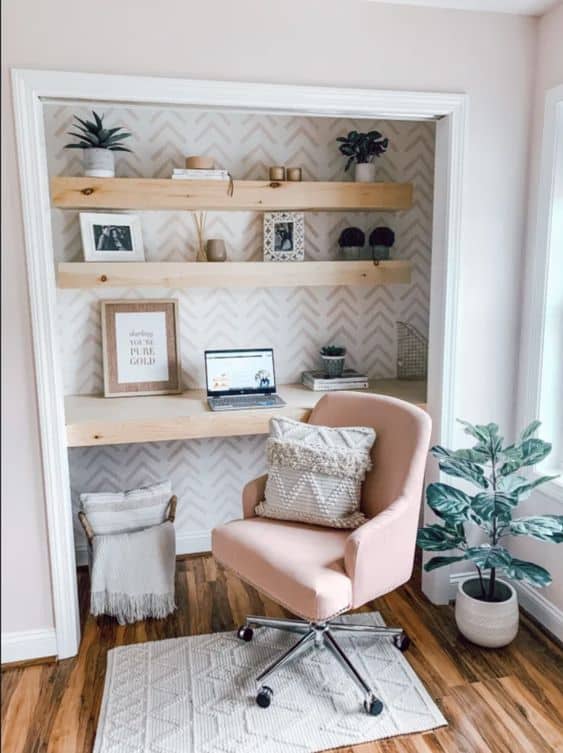 simple cozy home office
