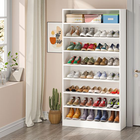 simple shoe storage ideas closet